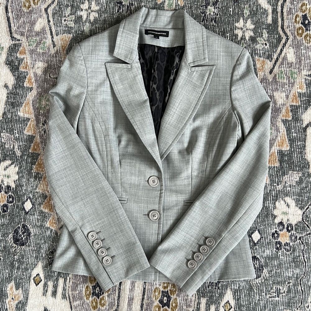 Beautiful light gray blazer